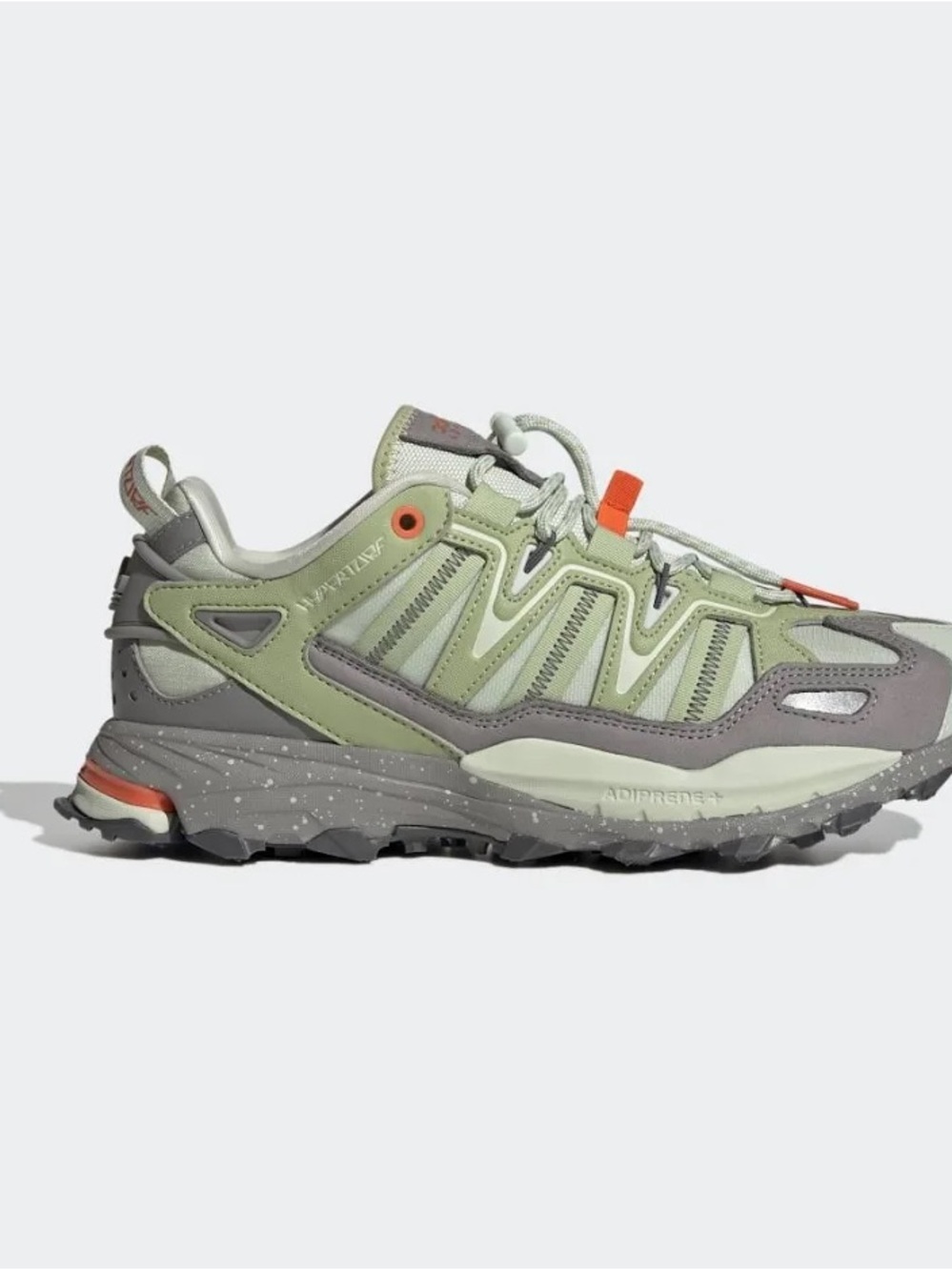 Adidas Green & Gray Hyperturf Shoes (Unisex) | women’s size 8